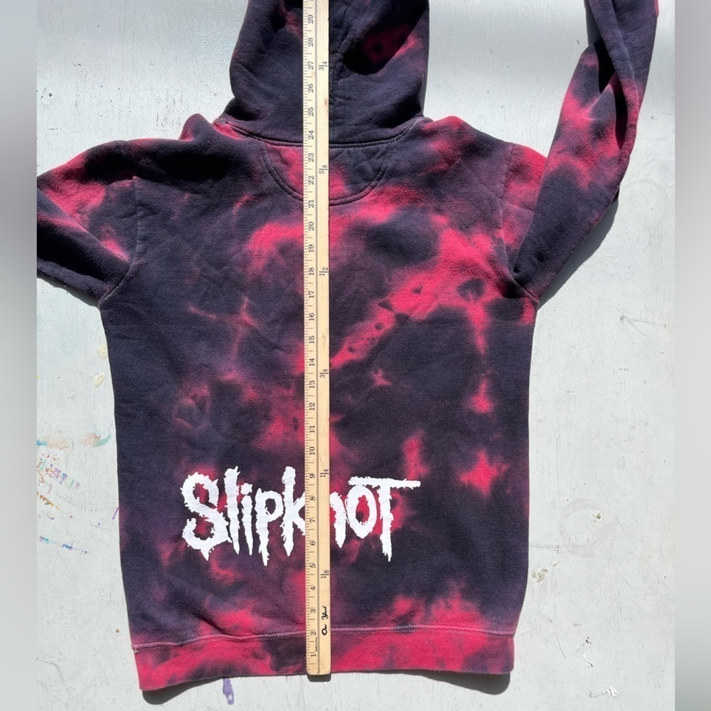 Men's Slipknot Hoodie Multicolor Spell-Out S Y2K Screamo Nu Metal 90s Iowa Mask - Picture 14 of 15